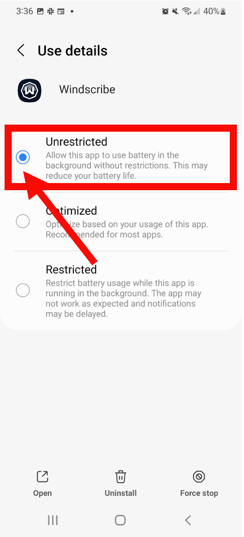 Android Disable Battery Optimization 4
